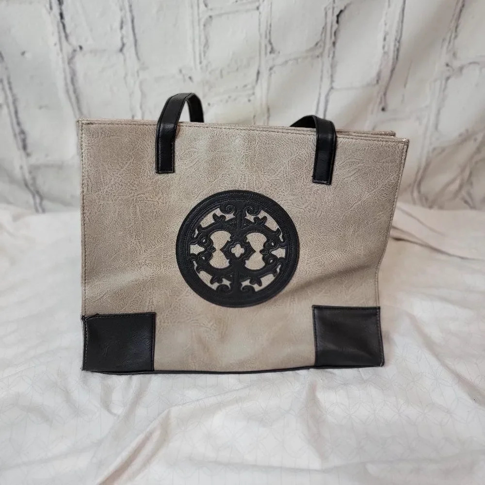Mimi x Jules Large Grey and‎ Black Tote Bag